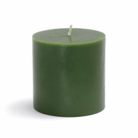 ZEST CANDLE CPZ-079-12 3 x 3 in. Hunter Green Pillar Candles, 12PK CPZ-079_12